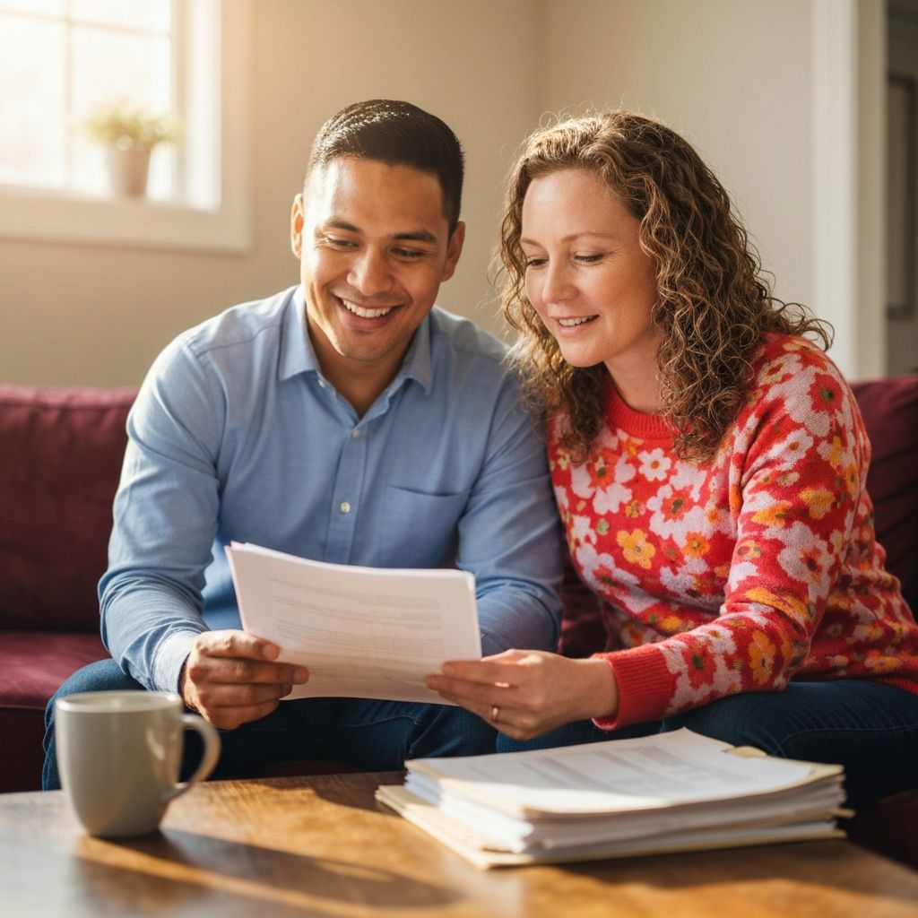 Couple planning their future